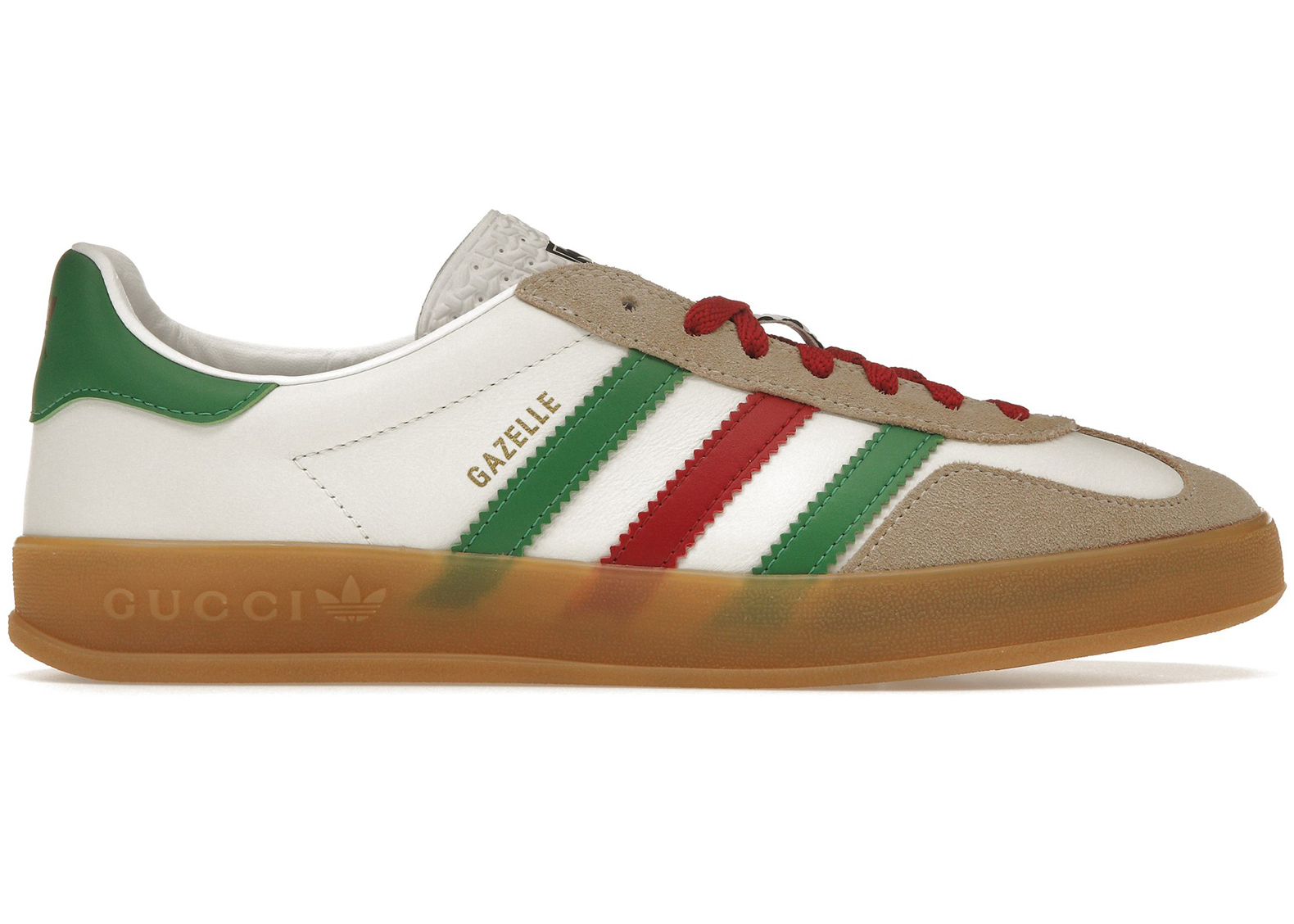 adidas x Gucci Gazelle White Green Red (Women's) - 726488 