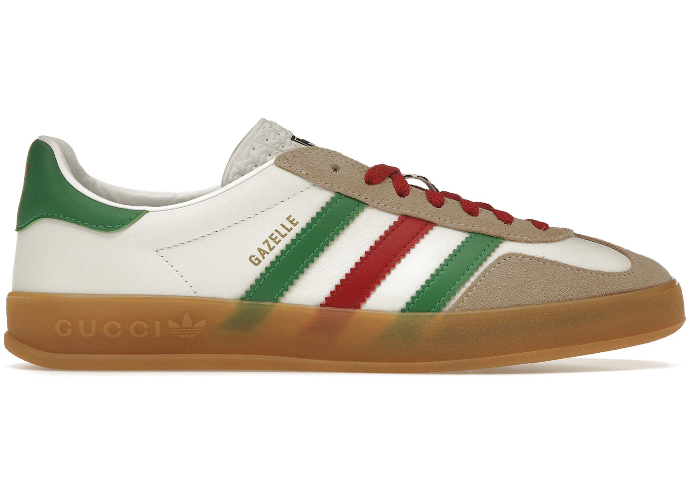 adidas x Gucci Gazelle White Green Red (Women's) - 726488 AAA43 9547 - US adidas x Gucci Gazelle White Green Red (Women's) - 726488 AAA43 9547 - US