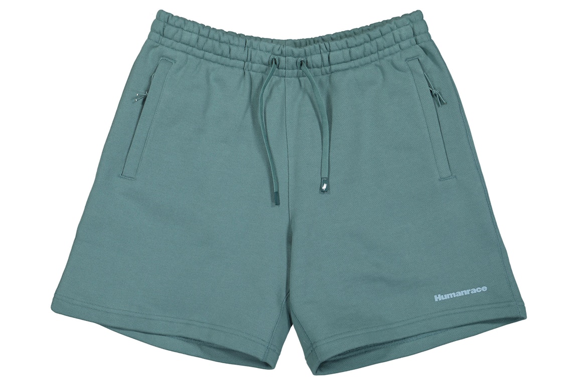 Pre-owned Adidas Originals Adidas X Humanrace By Pharrell Williams Basics Shorts Green/hazy Emerald