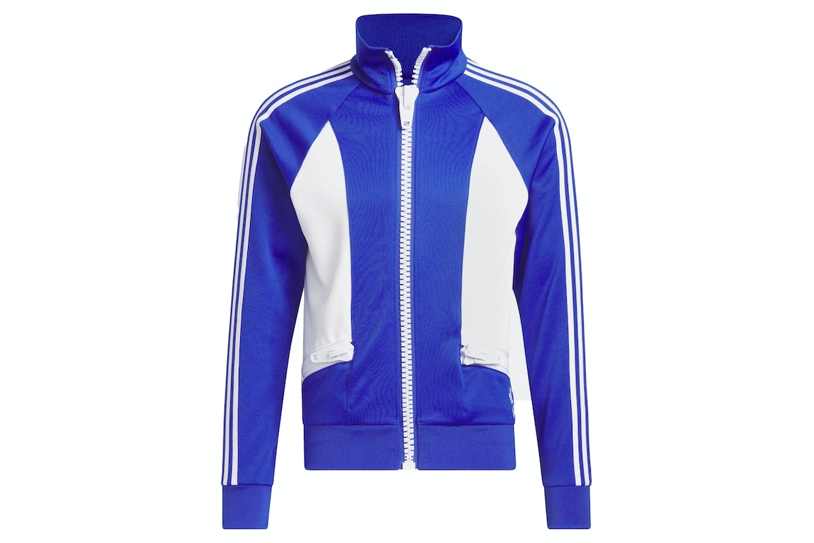 Pre-owned Adidas Originals Adidas X Jeremy Scott Big Zipper Jacket Bold Blue