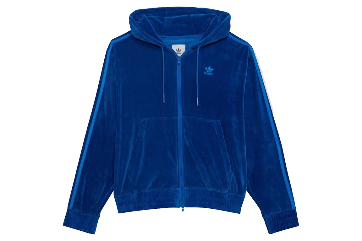 Pre-owned Adidas Originals Adidas X Jeremy Scott Full Zip Hoodie Blue