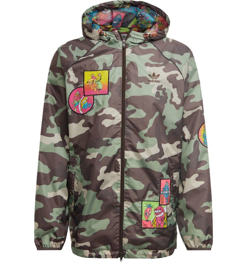 adidas x Jeremy Scott Windbreaker Jacket Camo Men's FW21 US