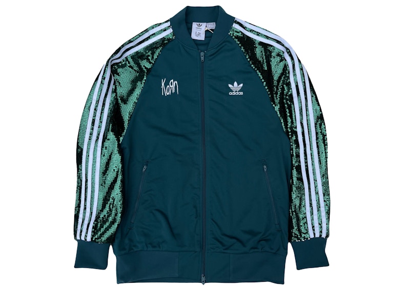 adidas x KoRn Track Jacket Green Sequin Men s SS24 US