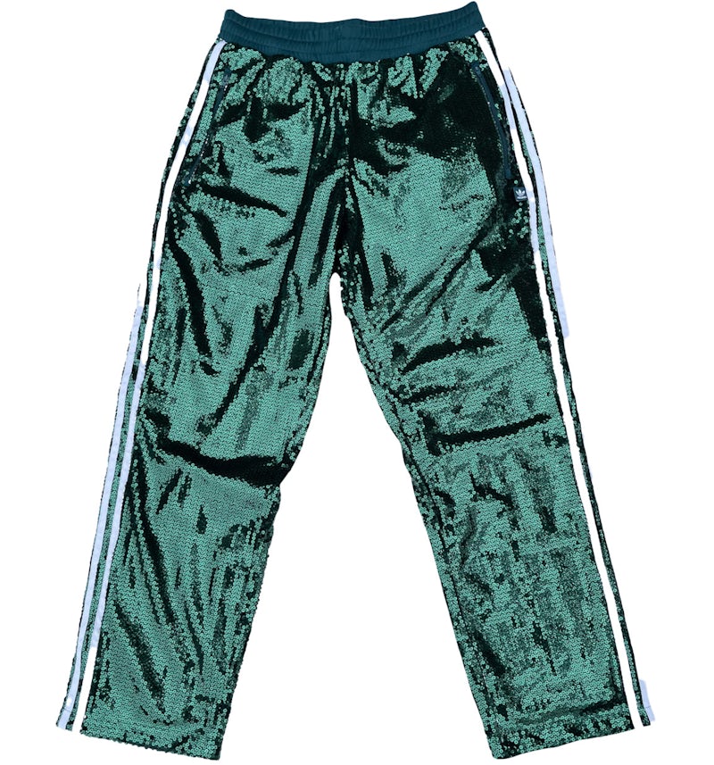 adidas x KoRn Track Pants Green Sequin Men's SS24 US
