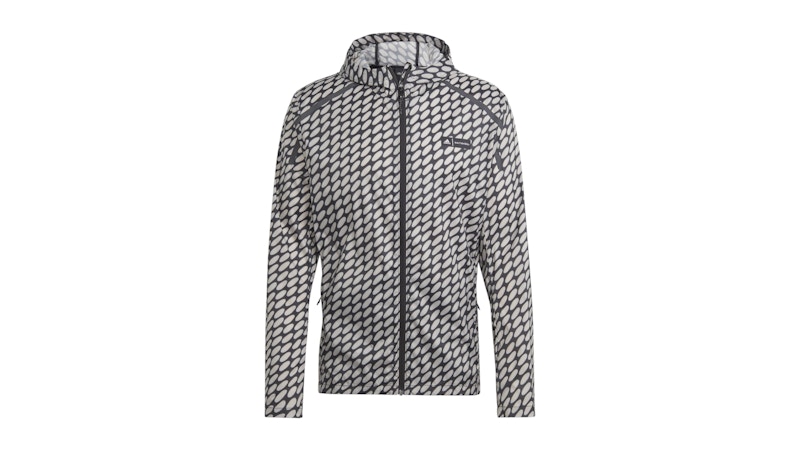 Pre-owned Adidas Originals Men's Adidas X Marimekko Marathon Running Reflective Jacket In Black