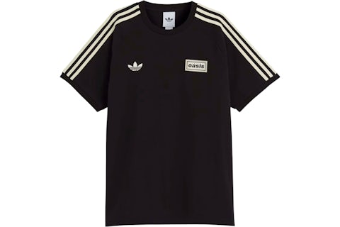 adidas x Oasis Tour 3-Stripes T-Shirt Black Men's SS25 US