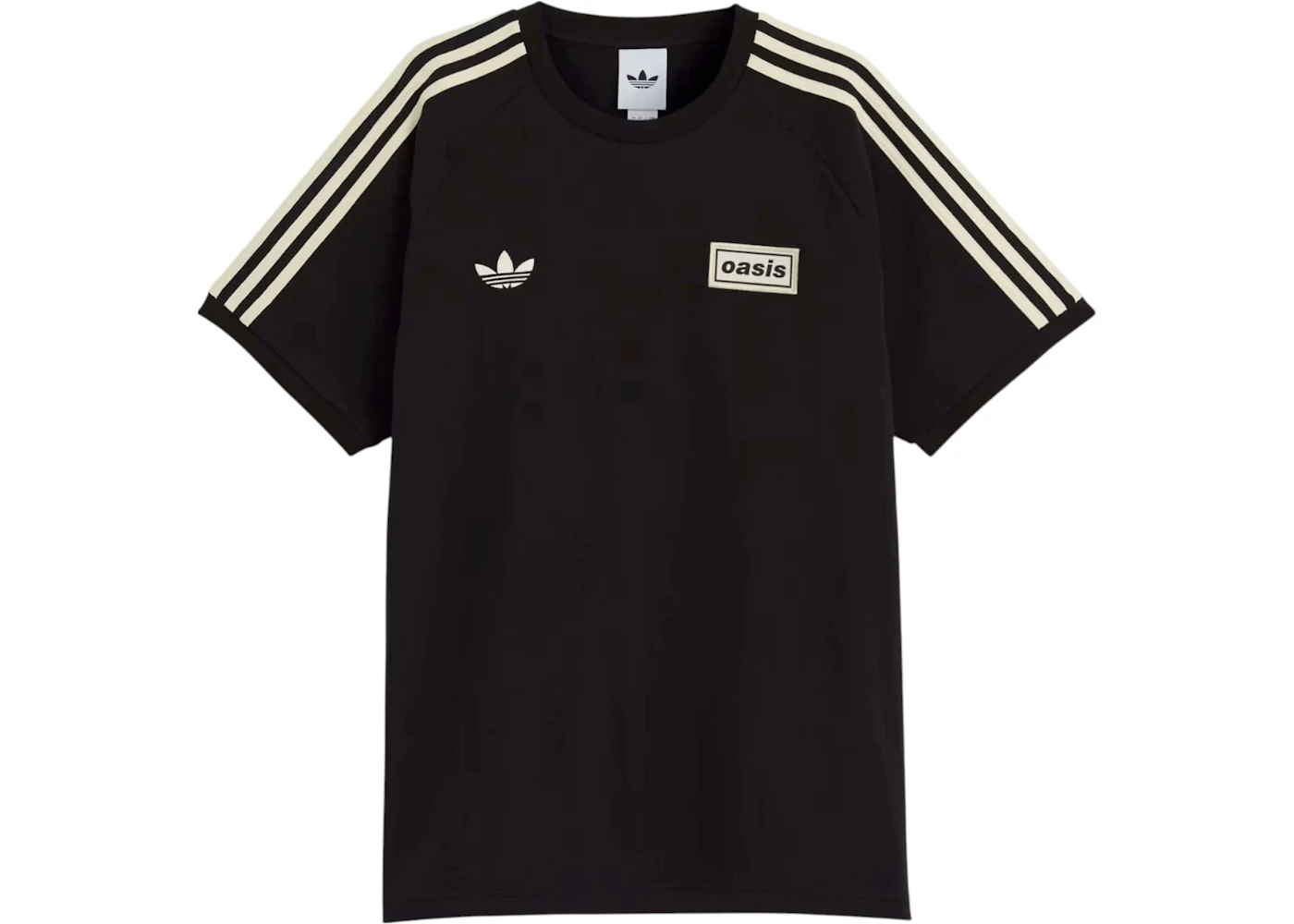 adidas x Oasis Tour 3-Stripes T-Shirt Black Men's SS25 US