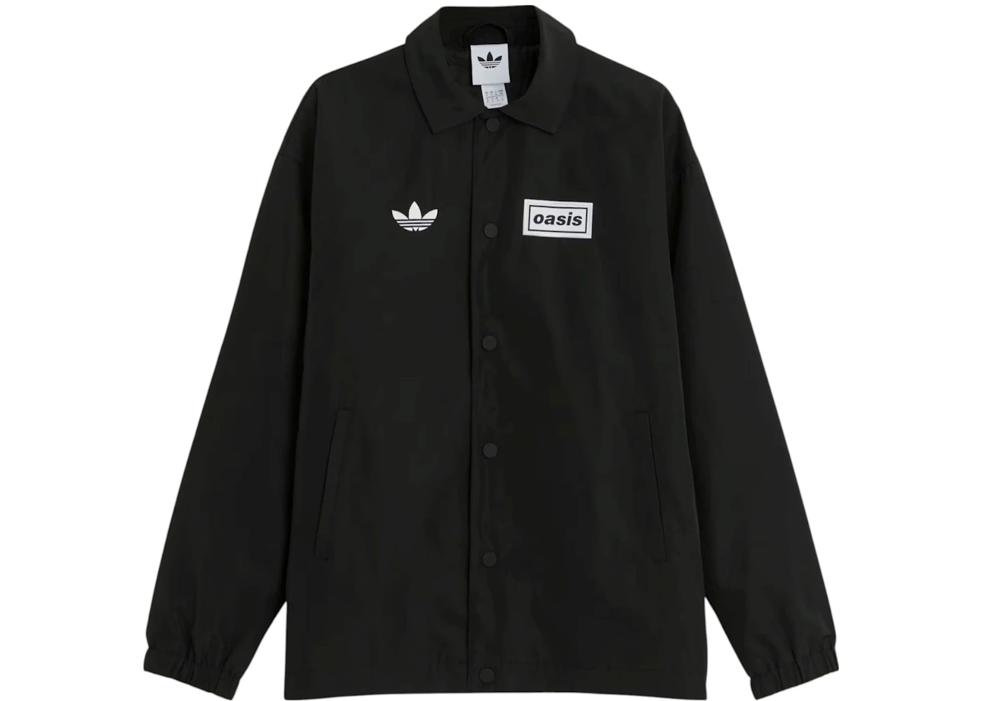 adidas x Oasis Tour Coach Jacket Black Men's SS25 US - Main Image