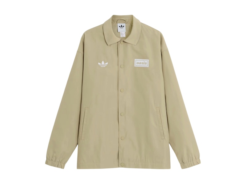 adidas x Oasis Tour Coach Jacket Stone Khaki Men's - SS25 - US