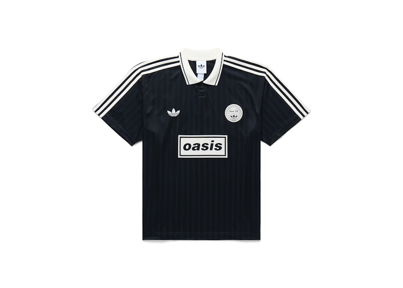 adidas x Oasis Tour Jacquard Jersey Black Men's - SS25 - US