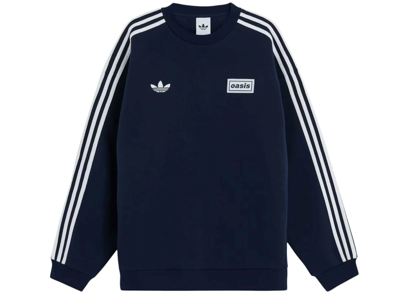 adidas x Oasis Tour Oversized Crew Night Indigo Men's SS25 US