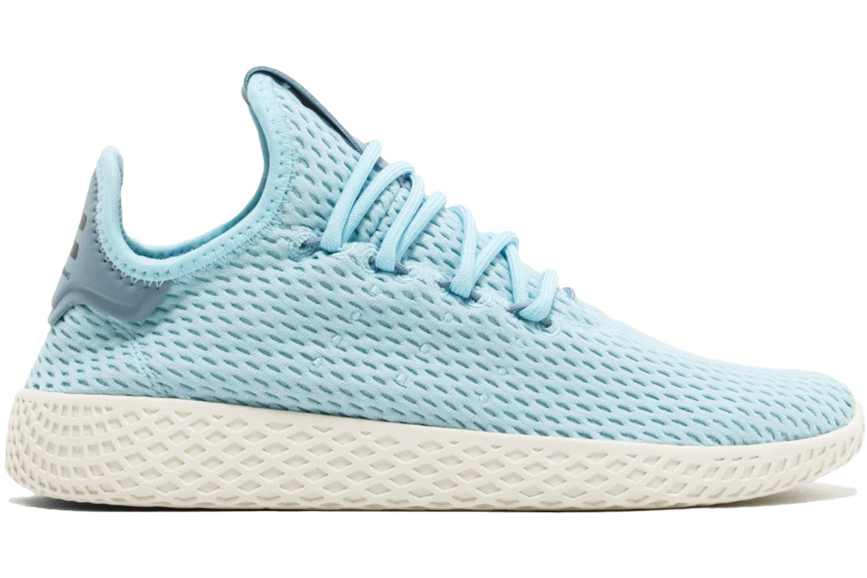 Adidas Tennis Hu X Pharrell Williams Ice Blue Youth Cp9802 Adidas Tennis Hu X Pharrell Williams Ice Blue Youth Cp9802