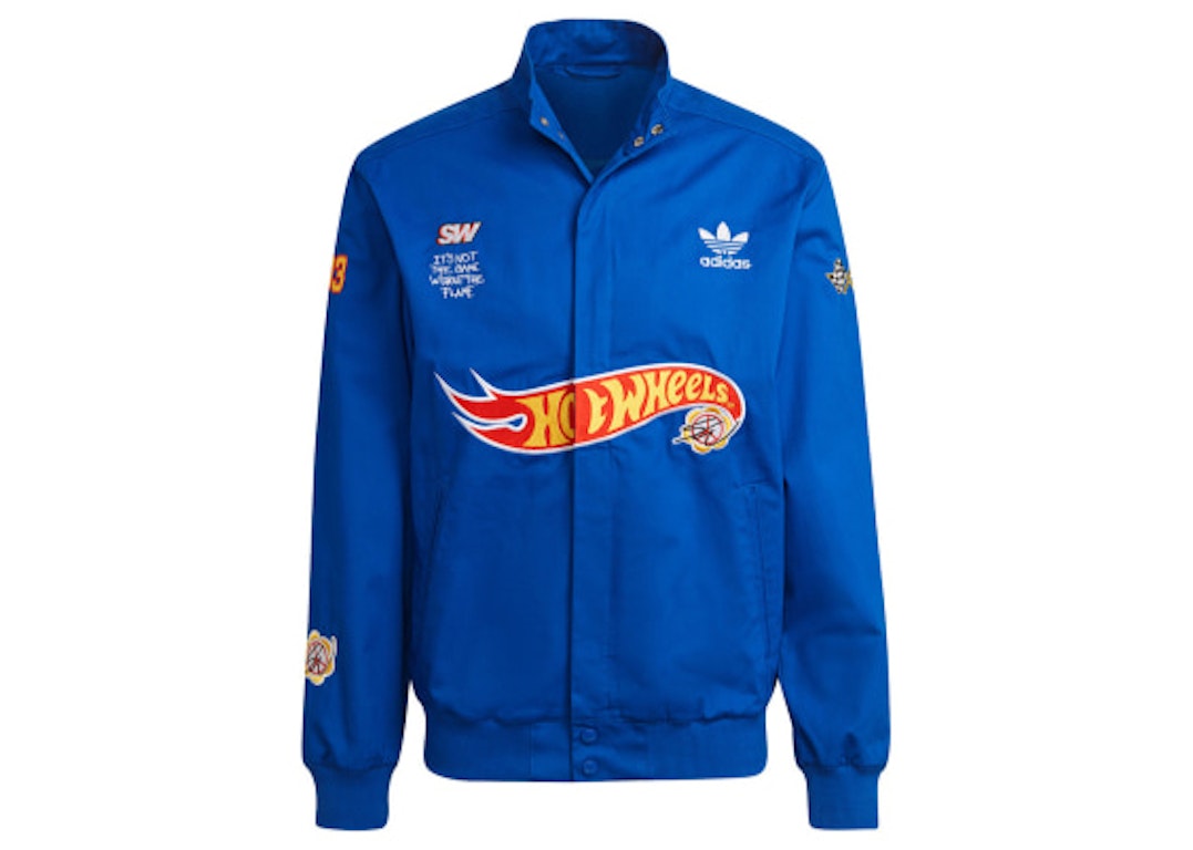 Pre-owned Adidas Originals Adidas X Sean Wotherspoon X Hot Wheels Race Jacket Blue/power Blue