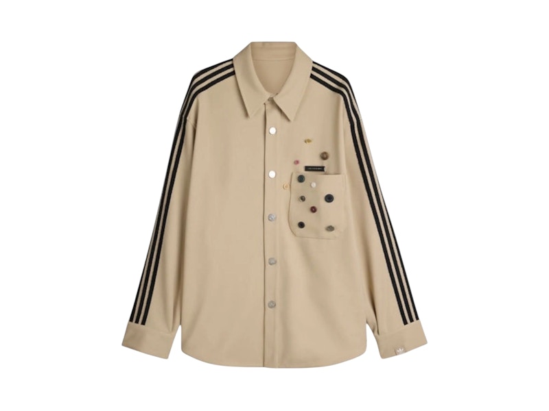 Pre-owned Adidas Originals X Song For The Mute Shirt In Stone Khaki In Brown