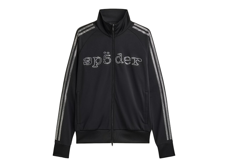 adidas x Sp5der Rhinestone Track Top Black