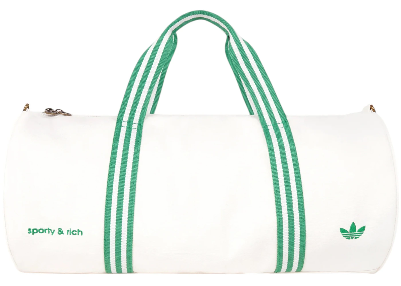 adidas x Sporty Rich Duffle Bag Off White/Court Green SS25 US