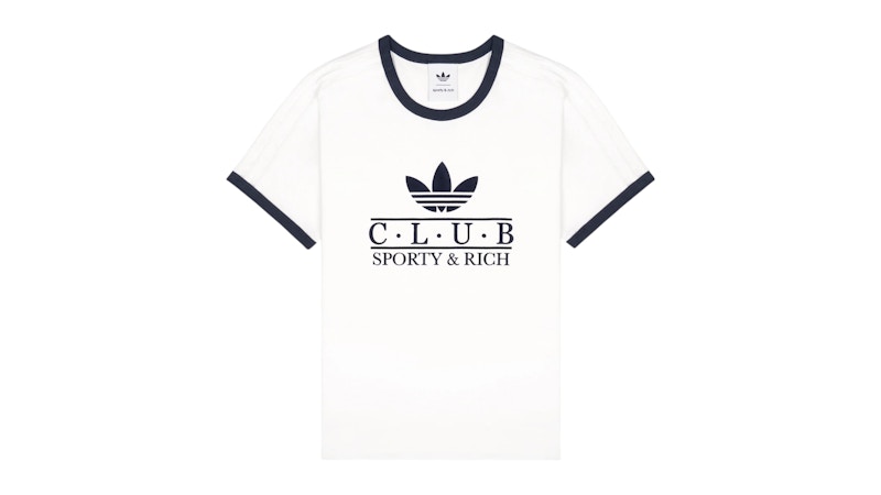 adidas × sporty&rich t-shirt ホワイト Tシャツ adidas-x-Sporty-Rich-Ringer-