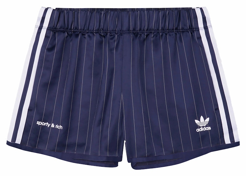 adidas x Sporty Rich Track Short Navy White SS24 US