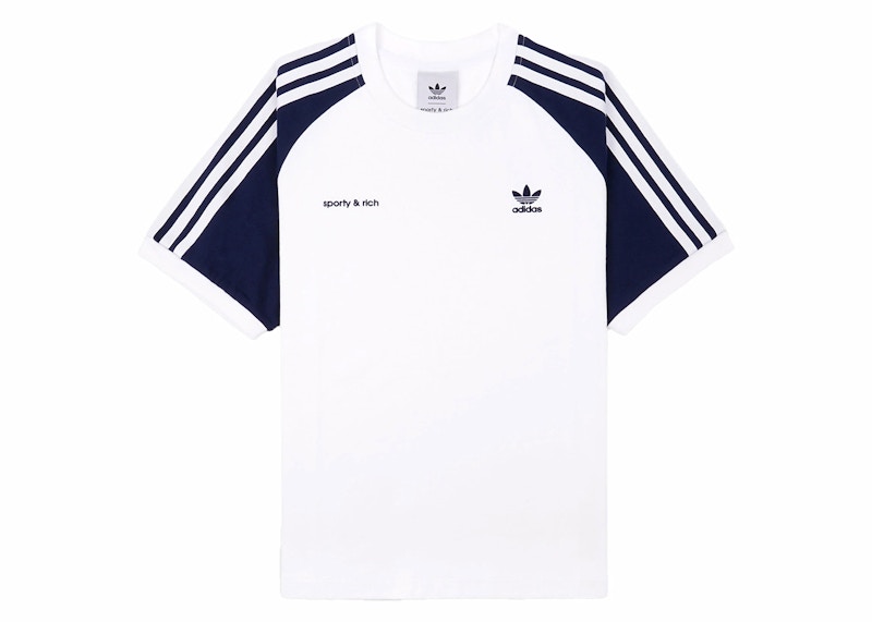 adidas x Sporty & Rich Two Tone Ringer Tee White/Navy - SS24 - JP