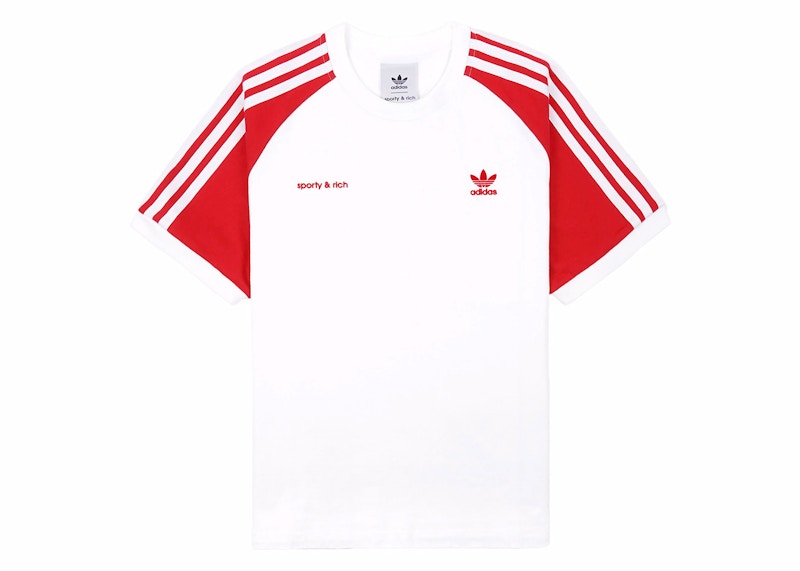 adidas x Sporty & Rich Two Tone Ringer Tee White/Sports Red adidas x Sporty & Rich Two Tone Ringer Tee White/Sports Red