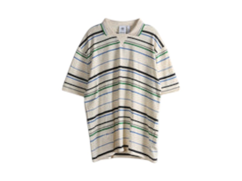 adidas x Wales Bonner Knit Polo T-shirt Washed Black - SS25 - KR