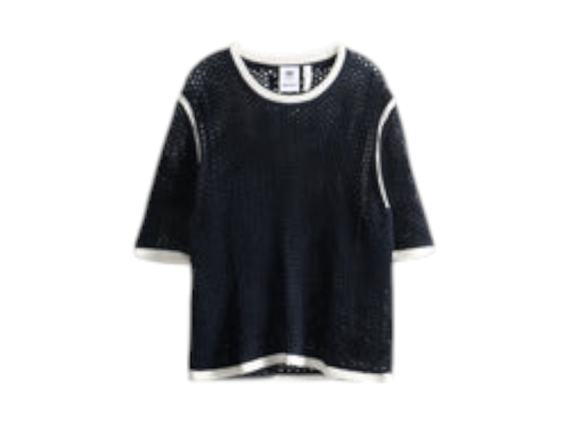 Pre-owned Adidas Originals X Wales Bonner Knit T-shirt In Dirty White