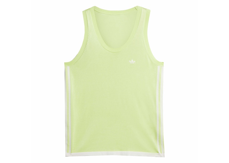 Pre-owned Adidas Originals X Wales Bonner Knit Vest In Semi Frozen Yellow/chalk White