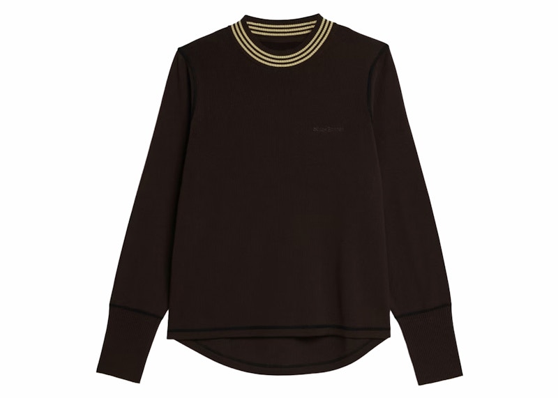 adidas x Wales Bonner Long Sleeve Knit Top Dark Brown Men's - FW23