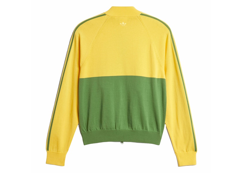 adidas x Wales Bonner Nylon Knit Track Top Bold Gold/Crew Green SS24 US