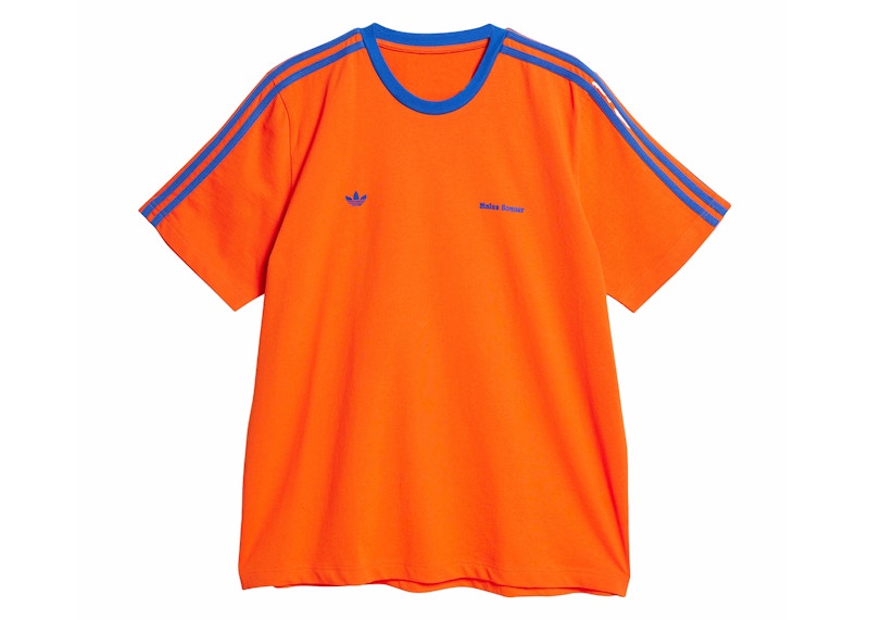adidas x Wales Bonner Short Sleeve Tee Bold Orange/Royal adidas x Wales Bonner Short Sleeve Tee Bold Orange/Royal