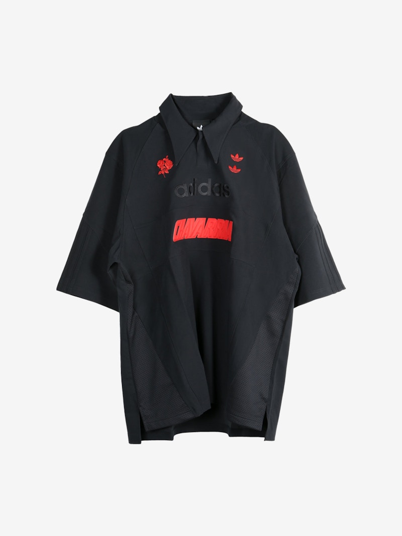 adidas x Willy Chavarria Polo Shirt Black - SS25 - US