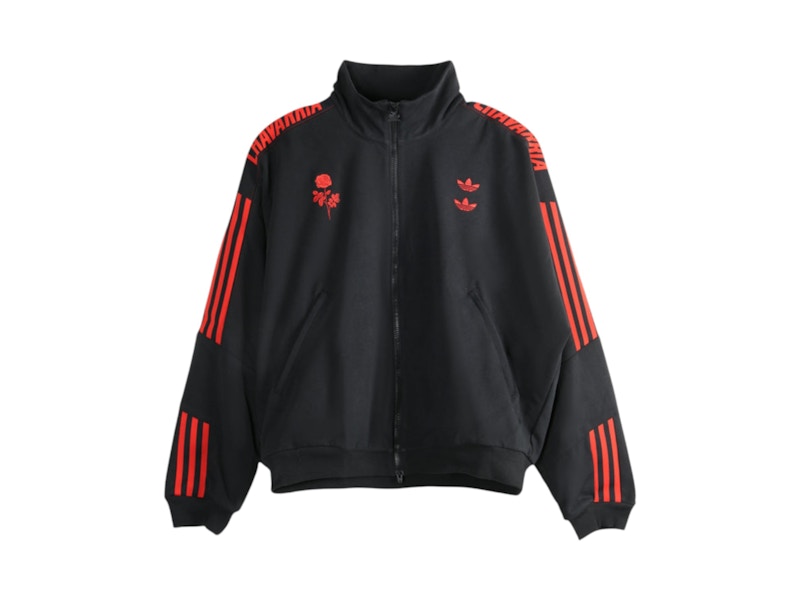 ジャケット・アウター XS ADIDAS WILLY CHAVARRIA STRIPE JACKET Willy Chavarria x Adidas logo-embroidery Stripe Jacket | Black