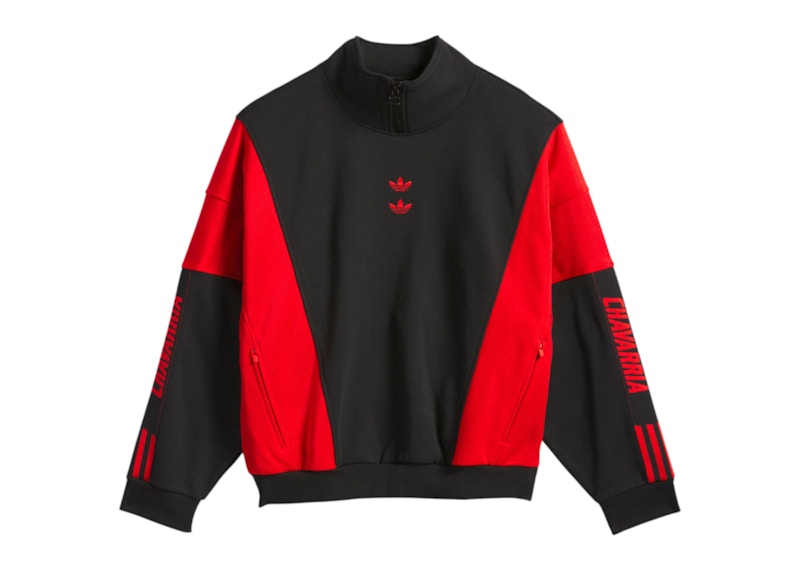 adidas x Willy Chavarria Watsonville Mockneck Black/Red Men's