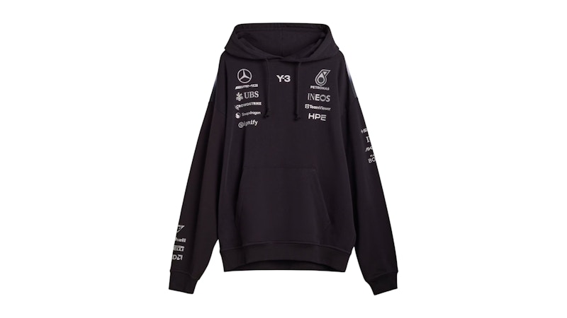 adidas x Y-3 Mercedes amg petronas formula 1 team Hoodie Black Men's ...