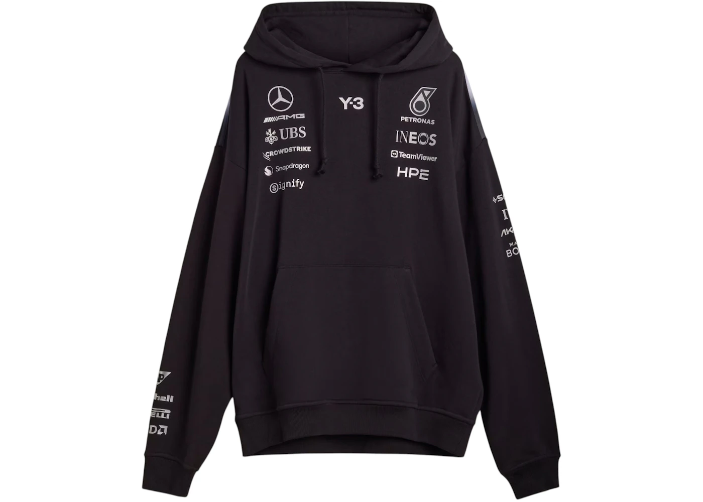 adidas x Y-3 Mercedes amg petronas formula 1 team Hoodie Black Men's ...