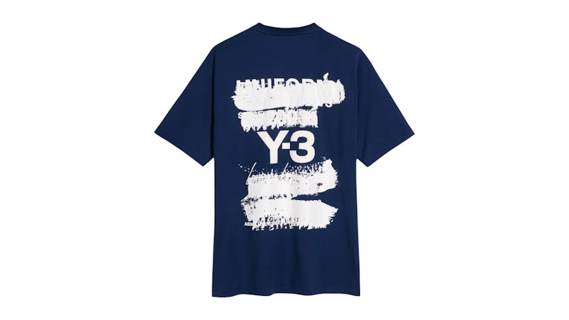 adidas x Y-3 U GFX S/S Tee Dark Blue Men's - SS25 - US adidas x Y-3 U GFX S/S Tee Dark Blue Men's - SS25 - US