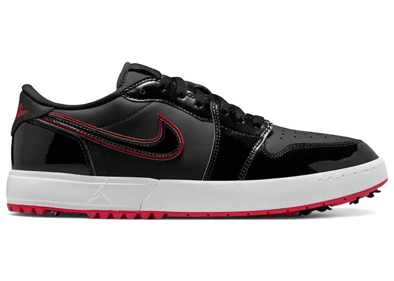 Jordan 1 Retro Low Golf Bred Black Patent Men's - IQ3417-002 - US
