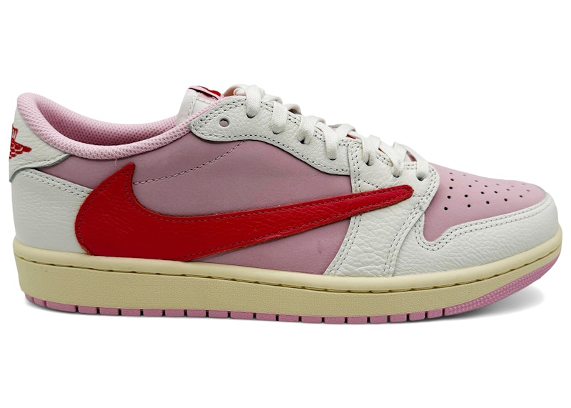 Jordan 1 Retro Low OG SP Travis Scott Sail Tropical Pink Men's Jordan 1 Retro Low OG SP Travis Scott Sail Tropical Pink Men's