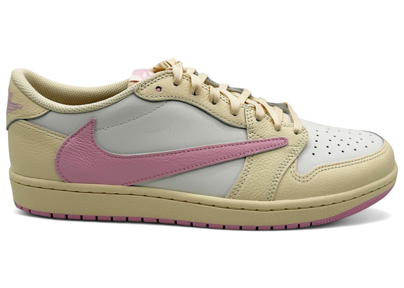 Jordan 1 Retro Low OG SP Travis Scott Shy Pink Men's - IQ7604-100 - US