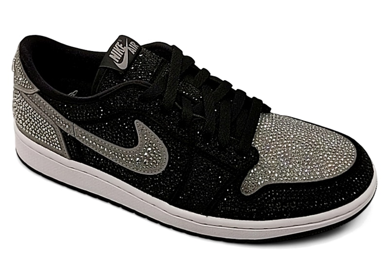 Pre-owned Jordan 1 Retro Low Og Swarovski (women's) Sneakers In Stealth