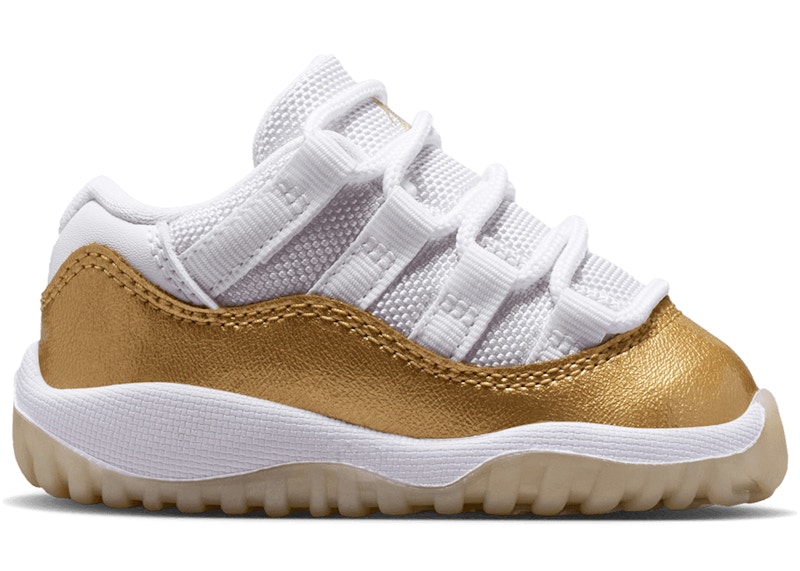 Jordan 11 Retro Low White Team Gold Metallic Gold - 645107-102 - US