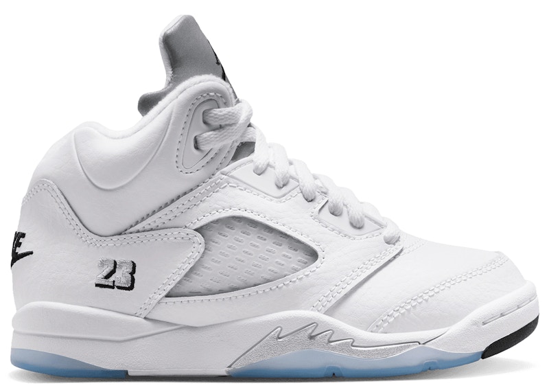 Jordan 5 Retro Metallic (2026) Sneakers in White/Metallic Silver/Black
