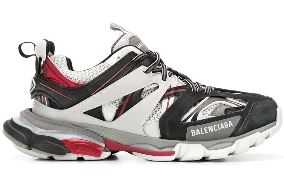 Balenciaga track white grey best sale red