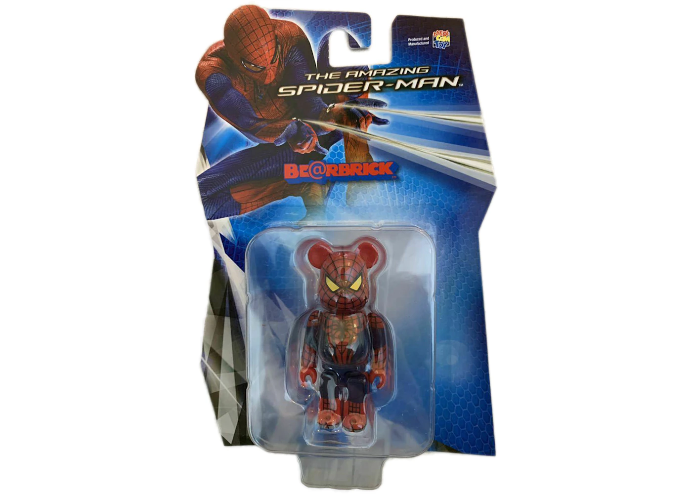 Bearbrick The Amazing Spider Man 100% Rojo/Azul marino MX