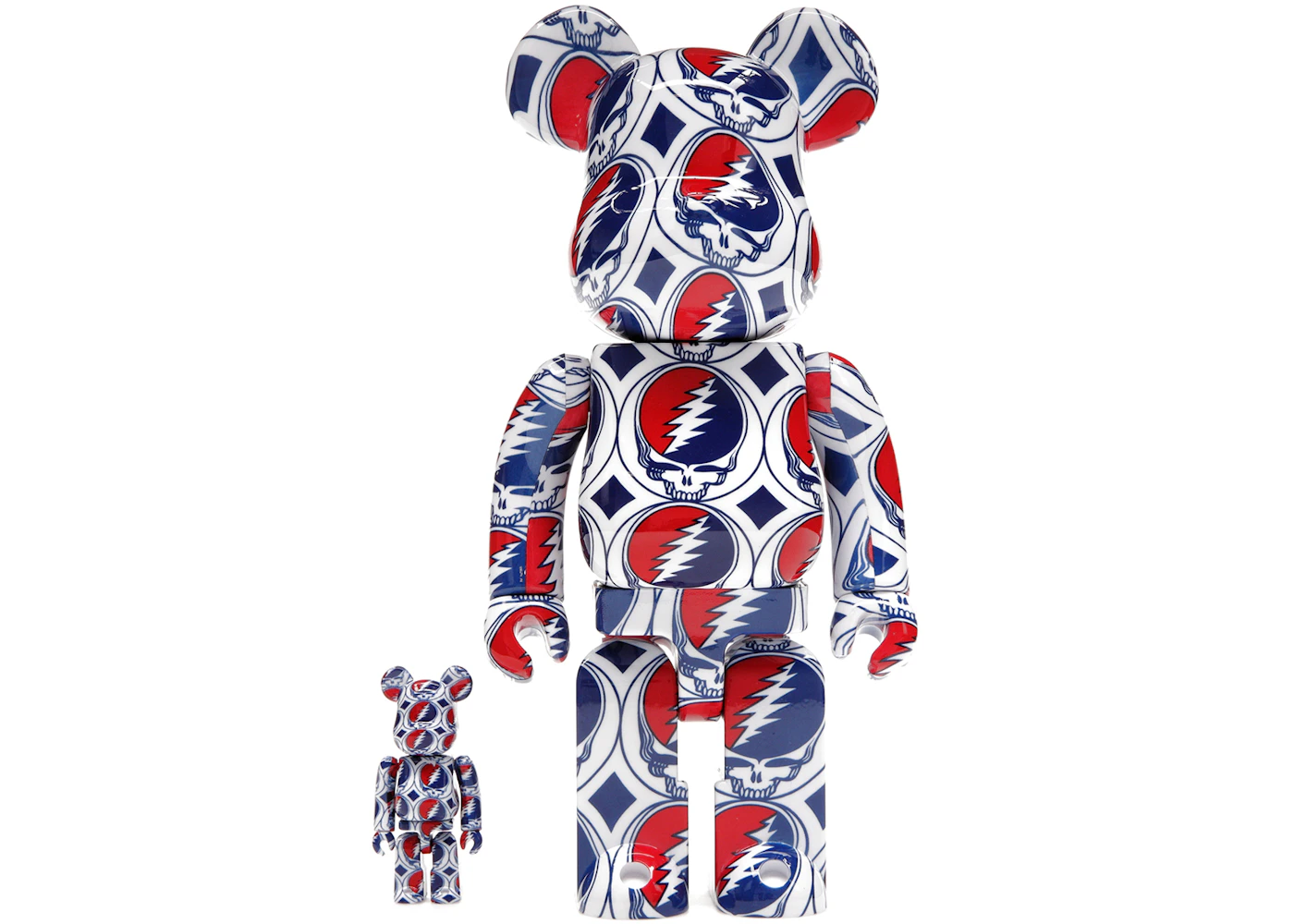Bearbrick x Grateful Dead (Steal Your Face) 100% & 400% Set - US
