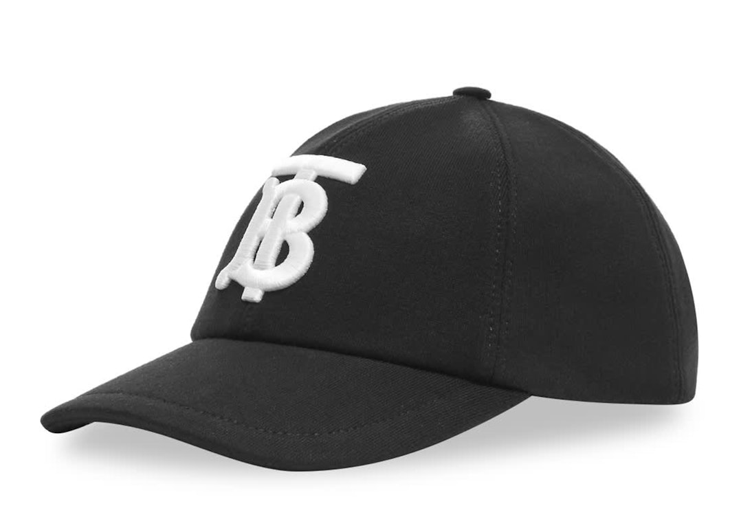 Pre-owned Burberry Monogram Motif Cotton Jersey Baseball Cap Black White