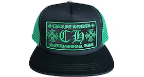 Chrome Hearts CH Hollywood Trucker Hat Black/Green