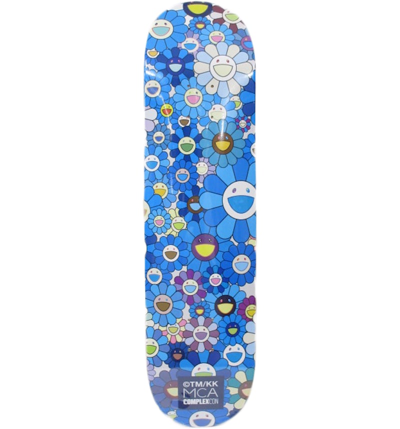 Takashi Murakami x Takashi Murakami Flower Skateboard Deck Blue Takashi Murakami x Takashi Murakami Flower Skateboard Deck Blue