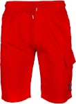 C.P. Company Light Fleece Cargo Shorts Red