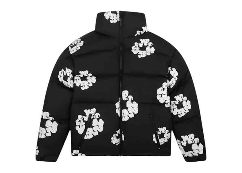 Denim Tears Cotton Wreath Puffer Jacket Black メンズ - FW24 - JP